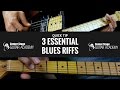 Essential blues riffs for beginners  must know blues licks