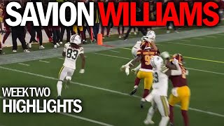 Savion Williams  vs Commanders Highlights EVERY ROUTE | Week 2 NFL 2025
