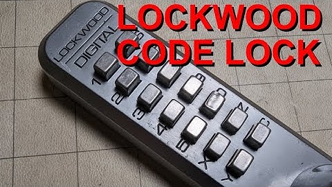 Lockwood Digital Code Lock decoded and Gutted