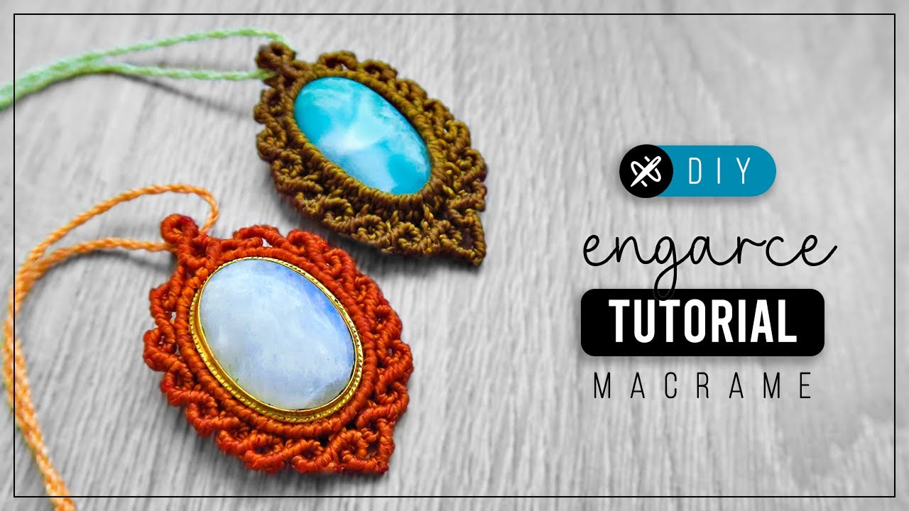 Engarce Diamante 💎Como hacer un collar de hilo con piedra | diy tutorial paso a paso ● necklace 312