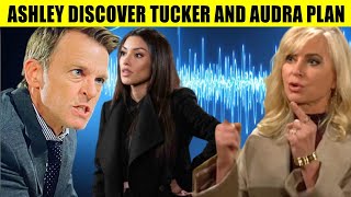 Young And The Restless Spoilers Ashley eavesdropping on Tucker and Audra .'s plan to take over Jabot