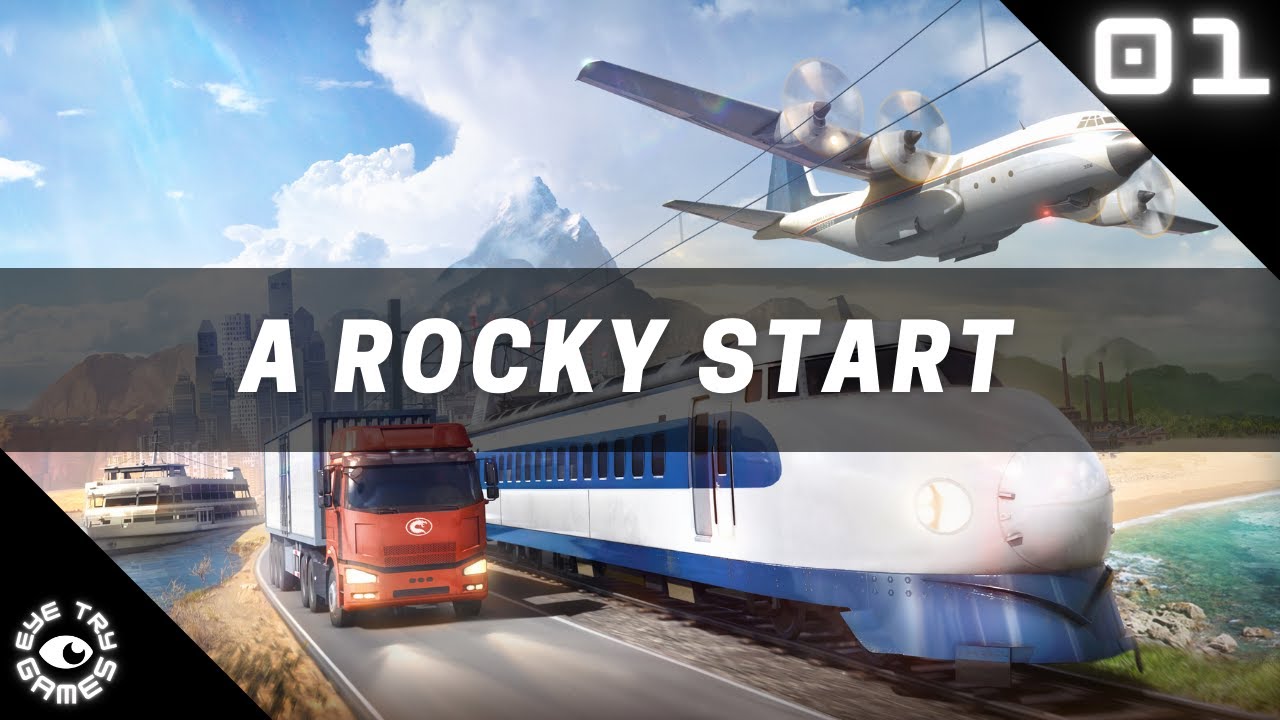 Let's Play Transport Fever 2: Ep 1 Making money the easy way! $$££$$