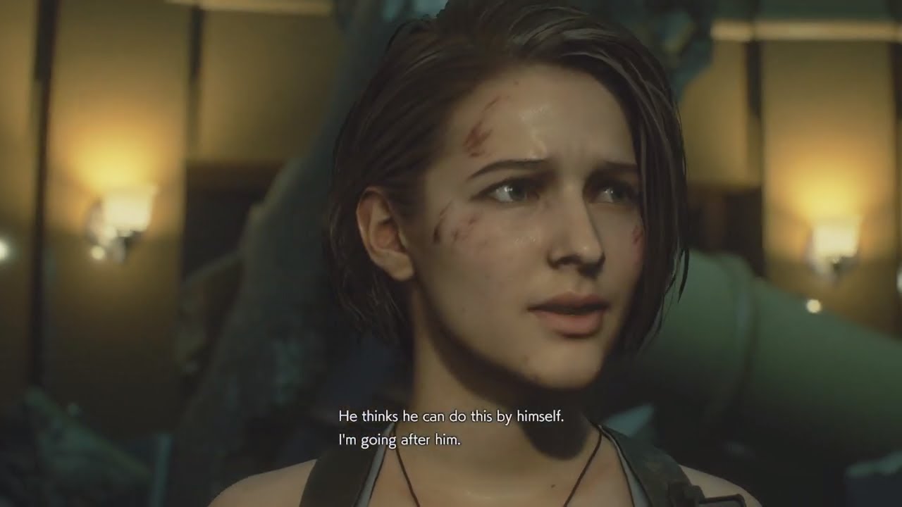 Resident Evil 3 Remake Walkthrough Gameplay Part 14 - Defend Jill ( Re3 Nemesis) (PS4)