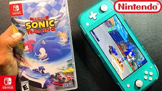 Team Sonic Racing | Unboxing and Gameplay | Nintendo Switch Lite