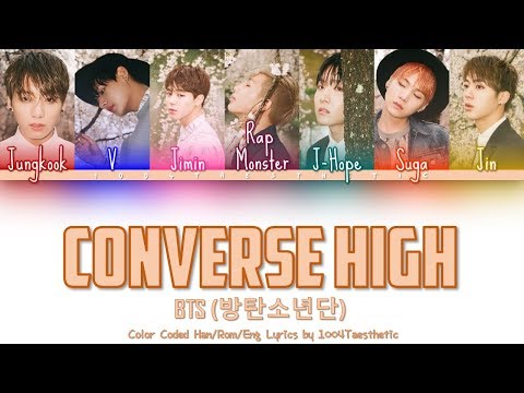 converse high lyrics bts color coded