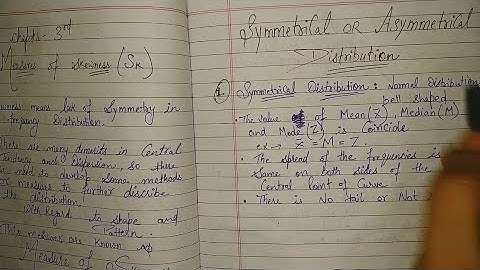 4 | Measures of Skewness | Asymmetric | lack of symmetry | skewness Test | dispersion vs. skewness