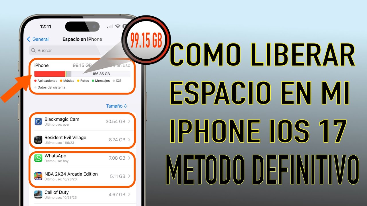 Como Liberar Espacio En Mi iPhone Metodo definitivo iPhone & iPad 2023 ...