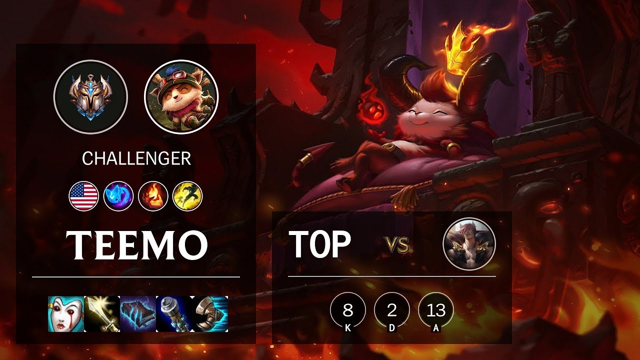 Teemo Top vs Sett - NA Challenger Patch 10.5