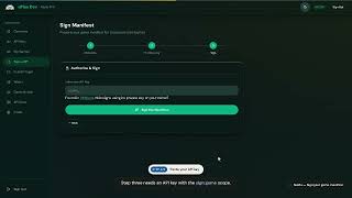 Sign Your Game Manifest — UbuntuPlay Developer Guide screenshot 4
