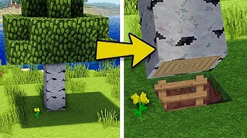 Minecraft: How to Build A Survival Secret Base Tutorial (Hidden House)