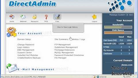 Kiểm tra log truy cập - Login history (Direct Admin)
