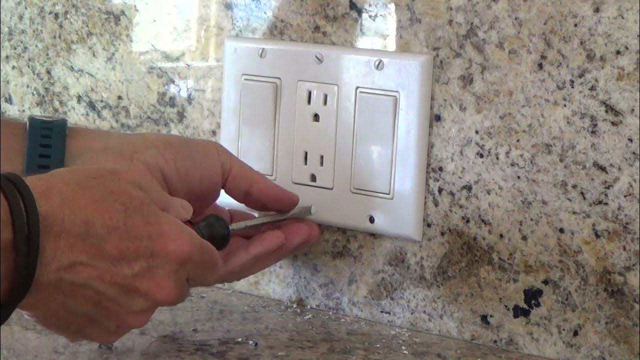 How to Install/Relocate Garbage Disposal Wall Switch...Part 7...Installing Switches & Cover