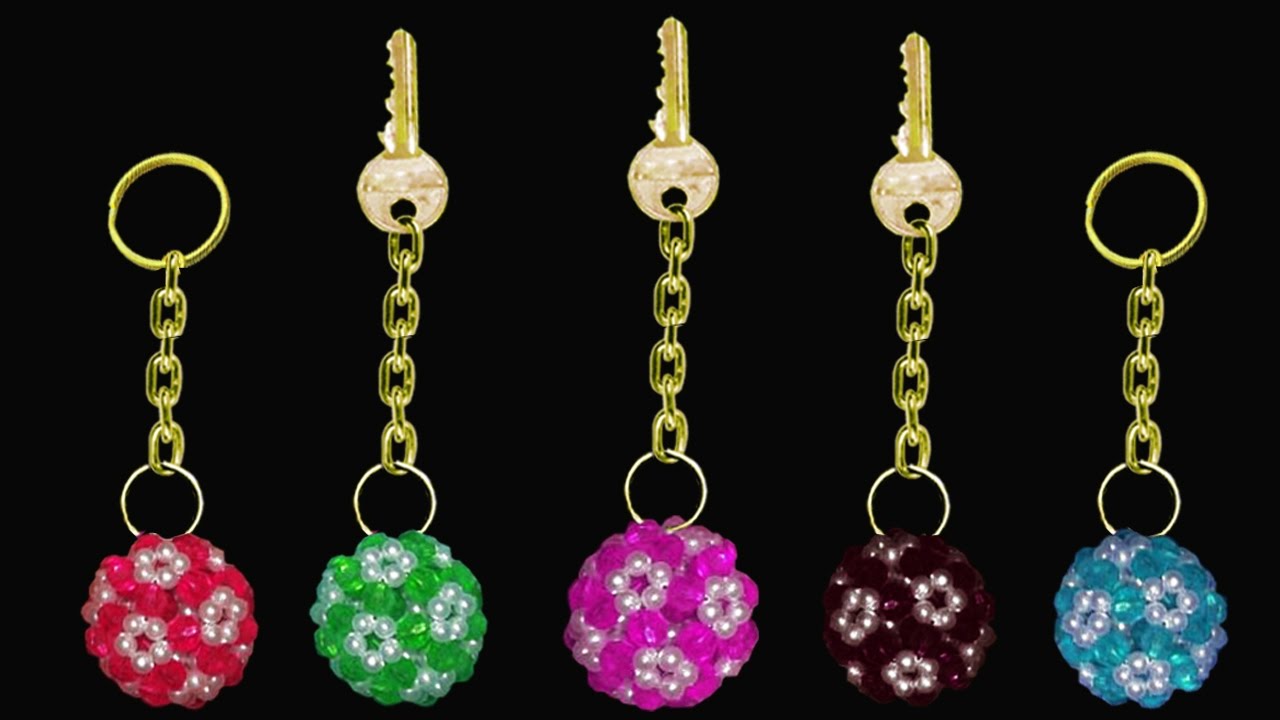 6.7 cm. Sweet Star Button Beads Handmade Super Cute Key ring Key Chains 6.6 