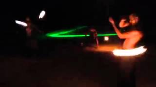Spin Tribe fire poi at Eclipse festival