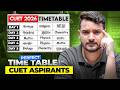 Perfect Time Table for CUET Aspirants 🔥 | CUET 2026 Preparation