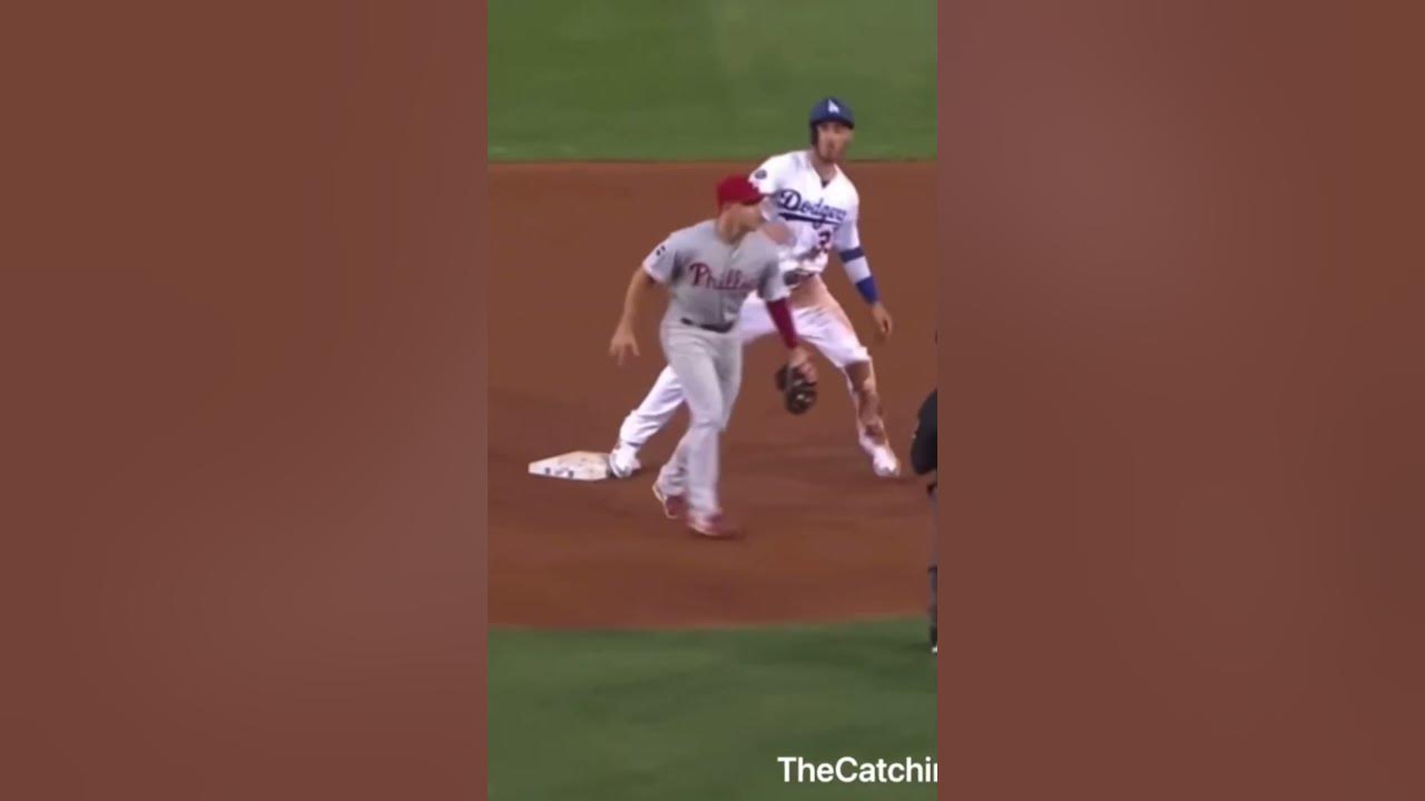 MLB catcher JT Realmuto throwing runners out at second. Fun to watch! 