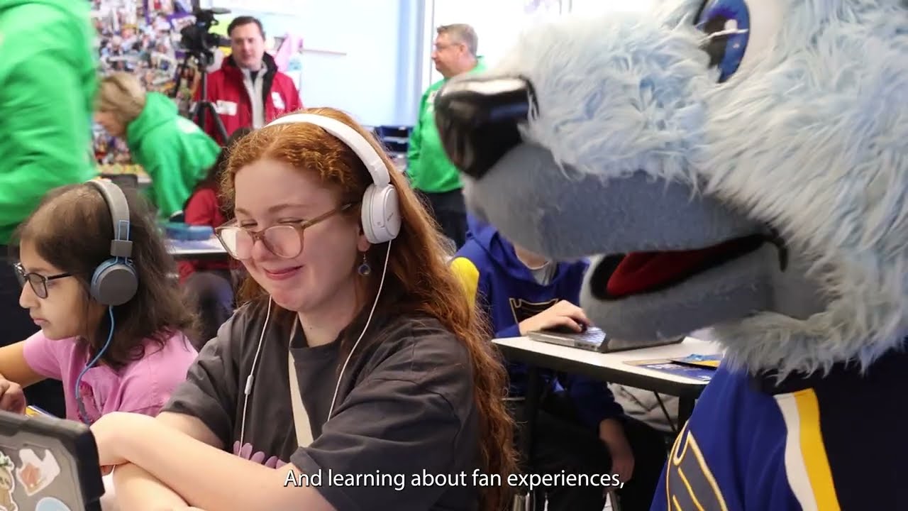 South Middle class explores STEM careers with St. Louis Blues