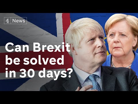 Brexit: Merkel gives Johnson 30 days to find backstop solution