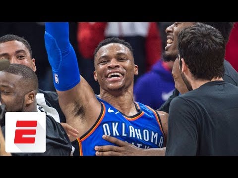 Russell Westbrook's 18th triple-double capped off by second-career game-winner | ESPN