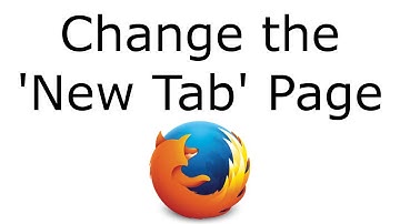 Change the New Tab Page (Firefox 41+)