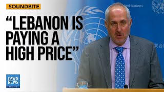 UN says It Strongly Condemns Iran | Dawn News English
