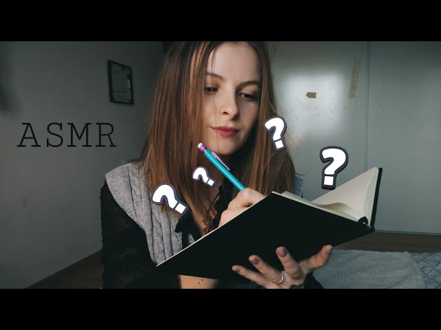 ASMR FR ❔ Je te pose des questions pour mon exposé / Interview ❓🎙️
