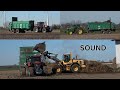CASE PUMA 240 &amp; JOHN DEERE 6215R mit TEBBE Streuer beim Mist streuen &amp; VOLVO L70F belädt / SOUND  4K