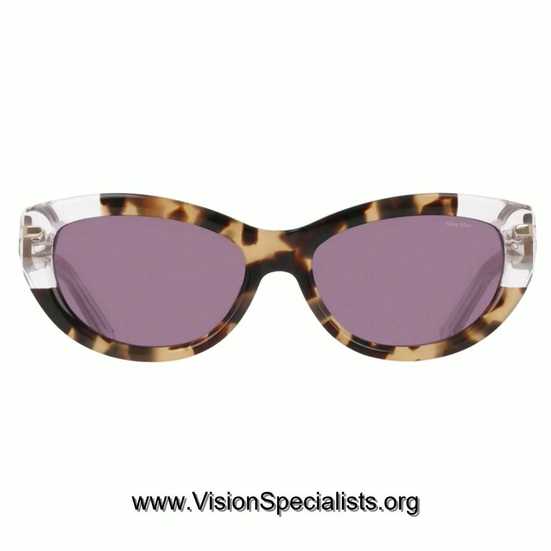 Nike CrescentFawn IH0918X 010 Sunglasses Womens Black Grey Cat Eye