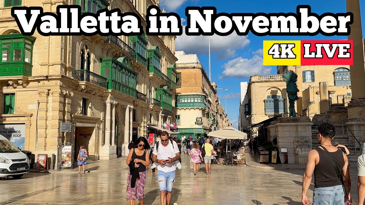 Прогулка по Валлетте в середине ноября — Мальта 2024