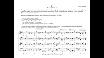 Tuning Drills: i-V7-i in F-Sharp minor