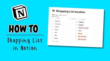 How to Create the Ultimate Shopping List in Notion (Organized & Easy!)