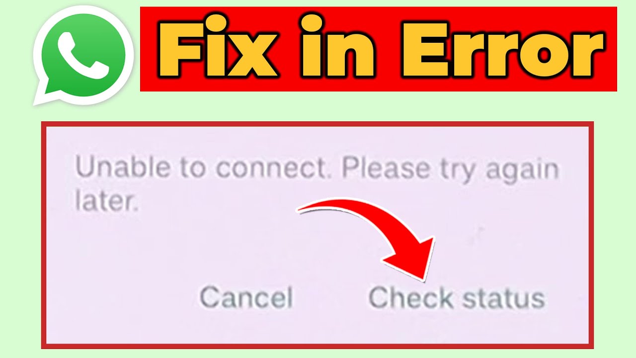 How to Fix WhatsApp Unable to Connect Please try Again Later Problem 2026।WhatsApp login Problem Fix