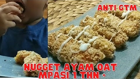Thumbnail of Mpasi 1 tahun anti gtm penambah berat badan Nugget Ayam Oatmeal lihat Anak Ketagihan Dan lebih Sehat