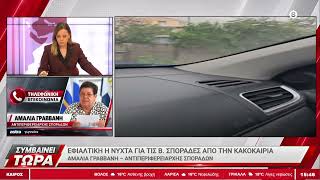 Α. Γραββάνη: «Εφιαλτική νύχτα για τις Βόρειες Σποράδες από την κακοκαιρία»