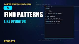 20. LIKE | Comprehensive Course on SQL
