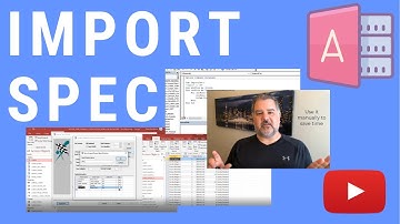 How to Use an Import Specification in MS Access