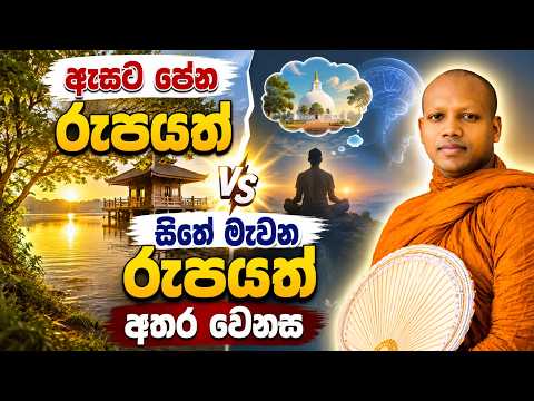 ඇසට පේන රූපයත් සිතේ මැවන රූපයත් අතර වෙනස | Hasalaka Seelawimala Thero | #darmadeshana