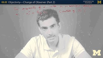 08.02. Objectivity--change of observer