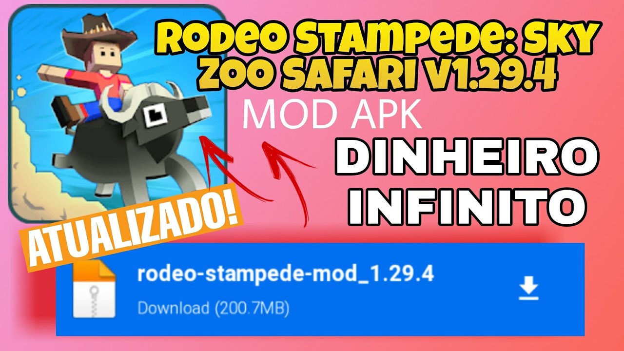 Rodeo Stampede Sky Zoo Safari v1.29.4 Apk Mod DINHEIRO INFINITO