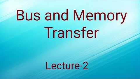 Lec-2: Bus and memory transfer|| three state buffer in hindi || computer Architecture