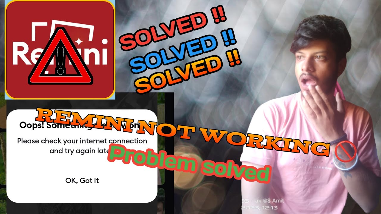Remini network problem solved/remini not working 2023। how to fixed ...