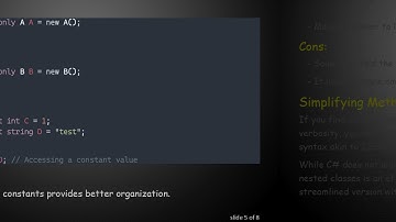 Structuring Constant Values in C# : Simplifying Your Code