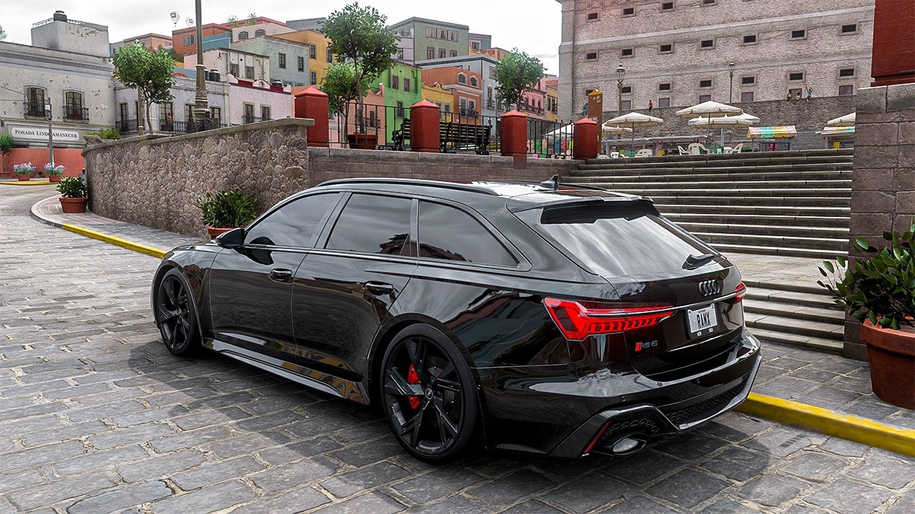 Audi RS6 Avant - Forza Horizon 5 | Steering Wheel Gameplay