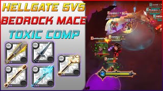 Albion Online | 5v5 Hell Gates | Bedrock Mace