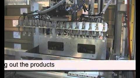 Example of FLG Automation AG products: System for Destacking and emptying cardboard boxes