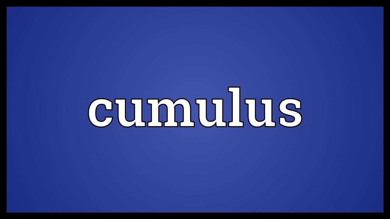 Cumulus Meaning YouTube