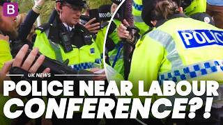 Who were police REMOVING during LABOUR PARTY CONFERENCE! Guide