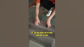 Cách thi công Sàn Nhựa Giả Gỗ Dán Keo ĐƠN GIẢN nhất | Minh Hiệp Offical #shorts