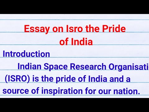 essay on isro pride of india