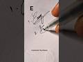 How to sign the letter E? ❤️ #shorts #signaturestyle